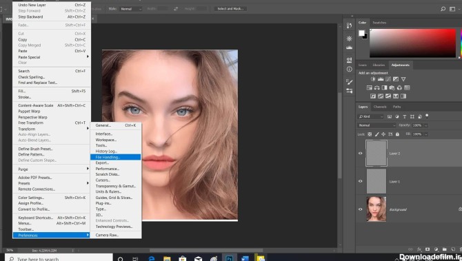 طریقه ذخیره عکس در فتوشاپ