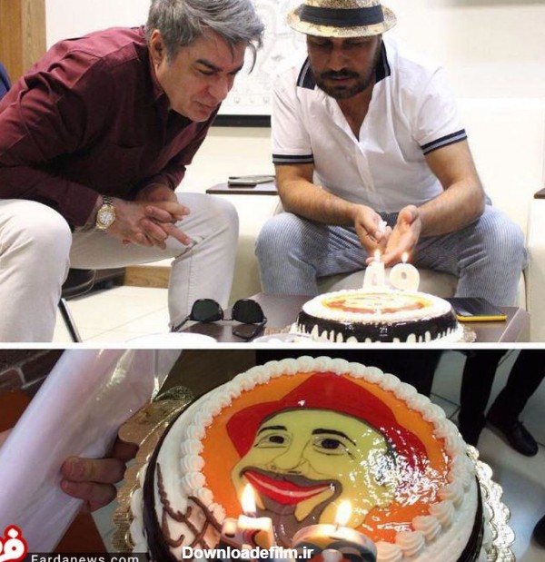 عکس: کیک تولد جالب ۴۹سالگی رضا عطاران