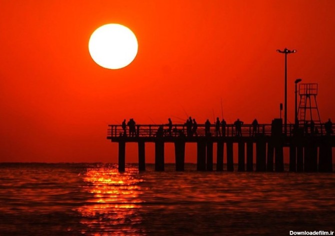 عکس/طلوع خورشید در جزیره کیش