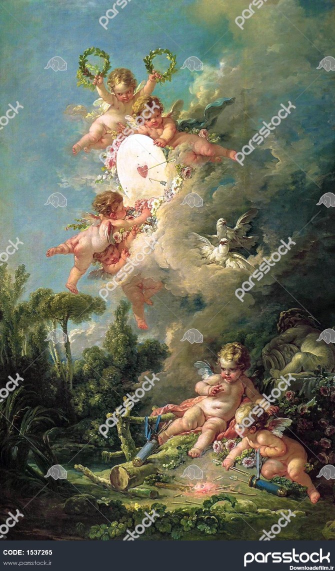 فرشته های کوچک نقاشی اثر فرانسوا بوچر 1537265