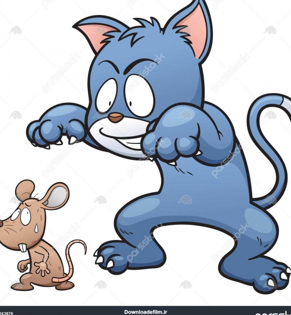عکس کارتونی موش و گربه