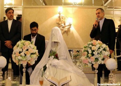 عکس‎های عقدکنان زوج ماه عسلی در حضور برادر رییس جمهور و احسان علیخانی