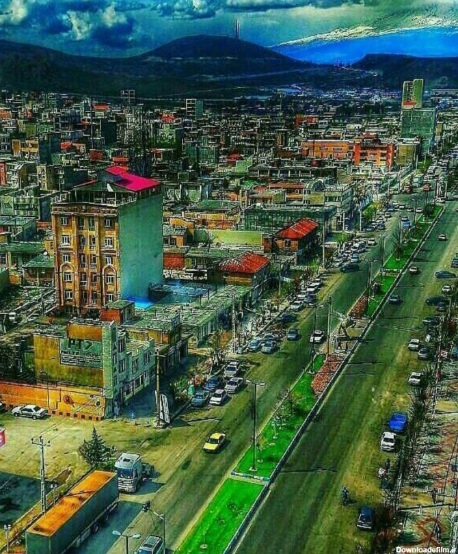 تصویری زیبا از شهر بازرگان, شمالی ترین شهر ایران