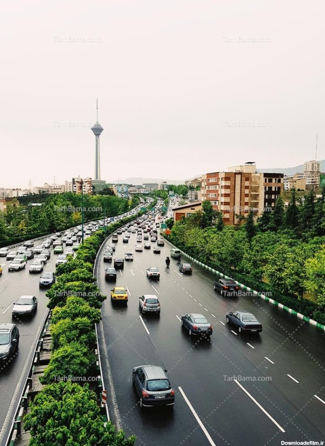 تصویر با کیفیت شهر تهران از بالا