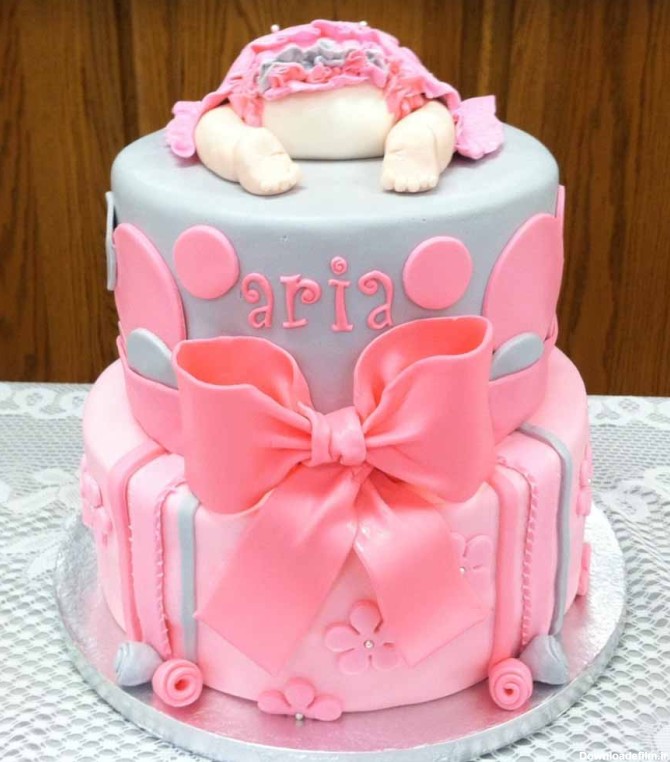 عکس های 50 مدل کیک تولد بچه برای اولین شکم مادران (1)