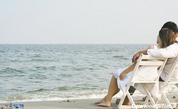 عکس دختر و پسر کنار دریا (عاشقانه) 1
