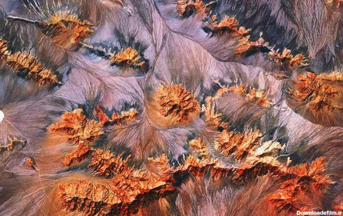 کوه‌های کرمان در عکس هوایی