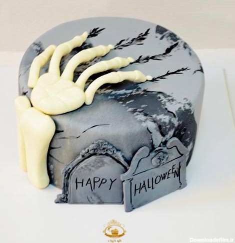 کیک هالووین دست