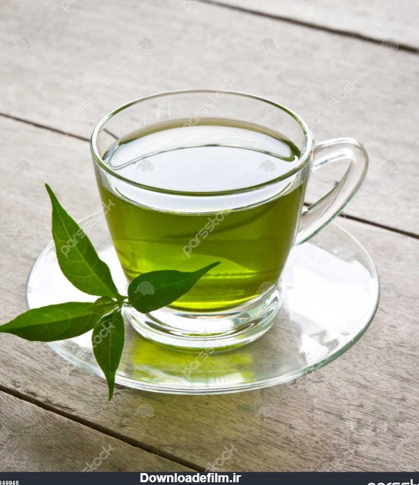 یک فنجان چای سبز در هیئت مدیره چوب نوشیدنی سلامت 1149948