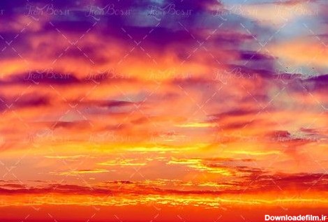 ابر بنفش ابر قرمز غروب خورشید - ایران طرح