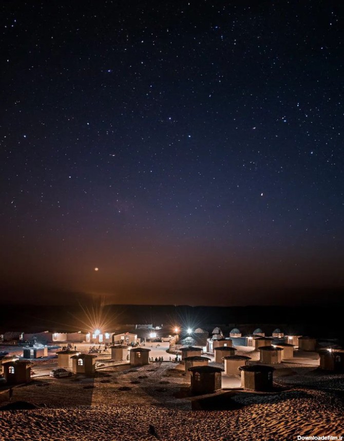 تصویری زیبا از شب‌های کویر یزد+عکس