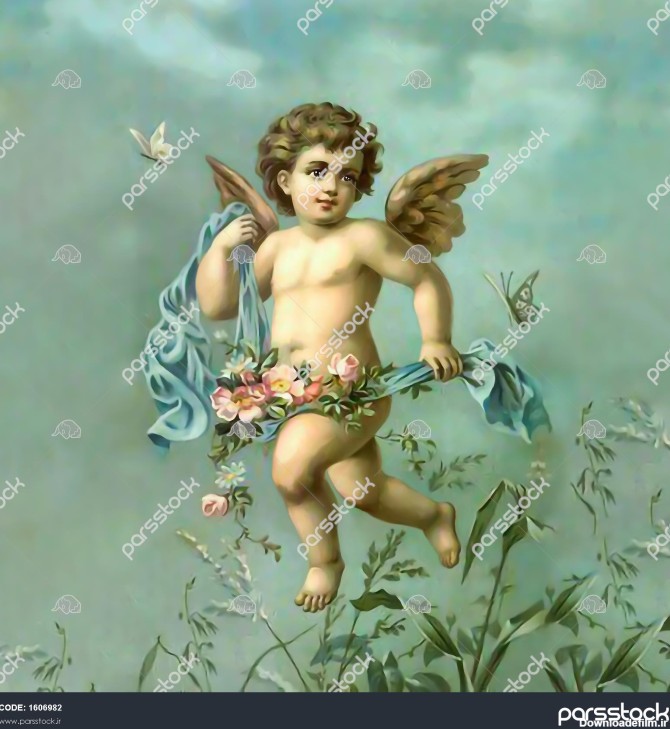 کوپید فرشته کوچک نقاشی دیجیتال 1606982