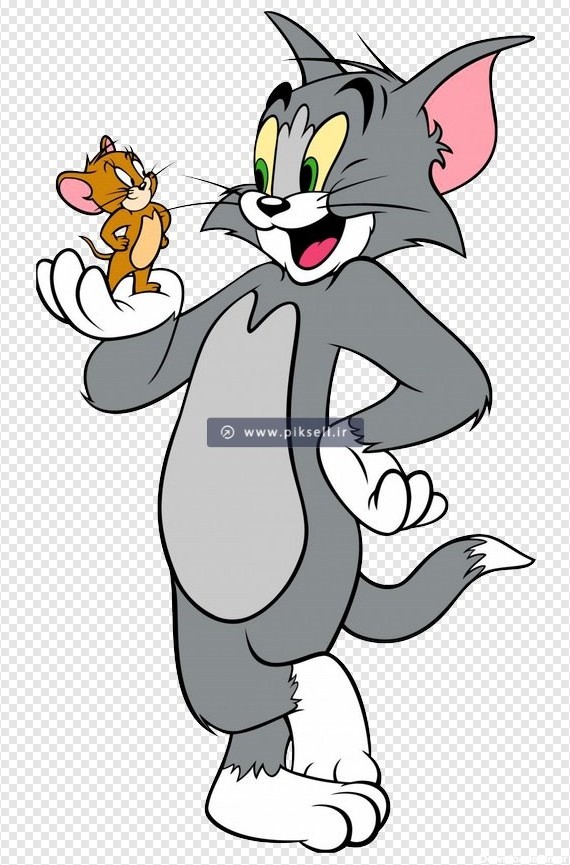 دانلود کاراکتر کارتونی تام و جری (گربه و موش)