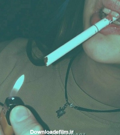 عکس دختر فیک سیگاری