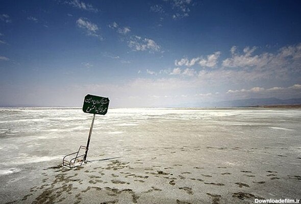 عکس دریاچه ارومیه بعد از خشک شدن