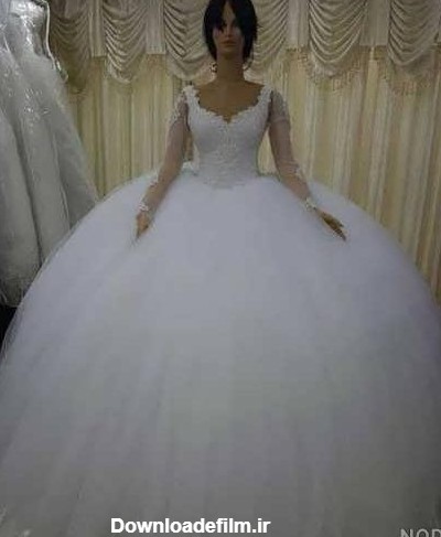 عکس لباس عروس جدید پف دار - عکس نودی