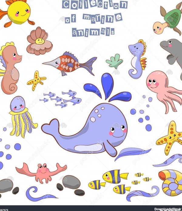 عکس نقاشی موجودات زیر دریا