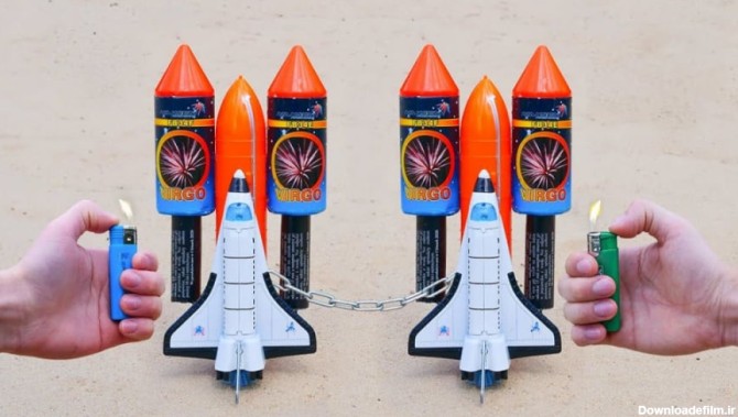 چالش تفریحی | راکت فضایی در برابر موشک فضایی و آتش‌بازی!