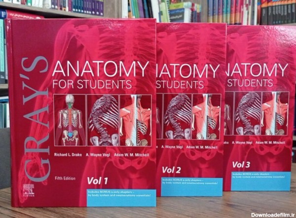کیفیت چاپ کتاب زبان اصلی آناتومی گری 2024 - سه جلدی
