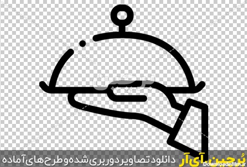 Borchin-ir-Chef hat restaurant logo design illustrations PNG_25 وکتور کارتونی بشقاب غذا در رستوران۲