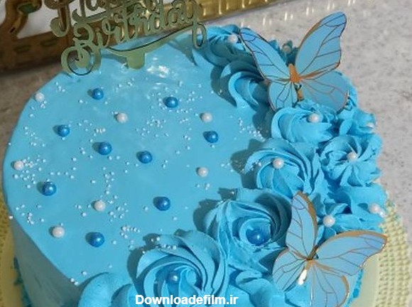 طرز تهیه کیک تولد آبی   ساده و خوشمزه توسط Hoda.. - کوکپد