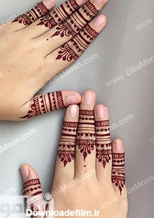 طرح و نقش حنا هندی، مدل های جذاب برای انگشت - زیبامون