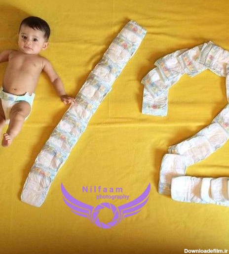 ایده عکاسی از نوزاد پسر دو ماهه