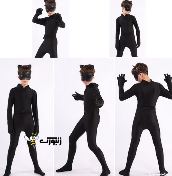 لباس پسر گربه ای | لباس گربه سیاه | تم تولد گربه سیاه