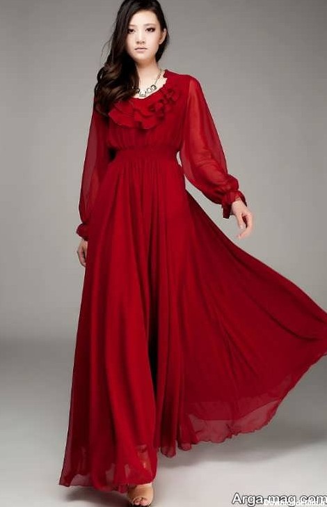 40 مدل لباس مجلسی بلند با پارچه حریر (شیک و‌ جدید)❤️ پرانا