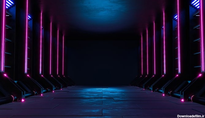 تصویر پس زمینه اتاق و سالن تاریک با نور UV | فری پیک ایرانی | پیک ...
