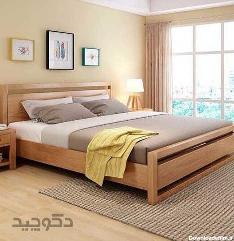 عکس مدل تخت خواب چوبی