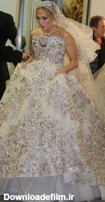 جنیفر لوپز در لباس عروس+تصاویر
