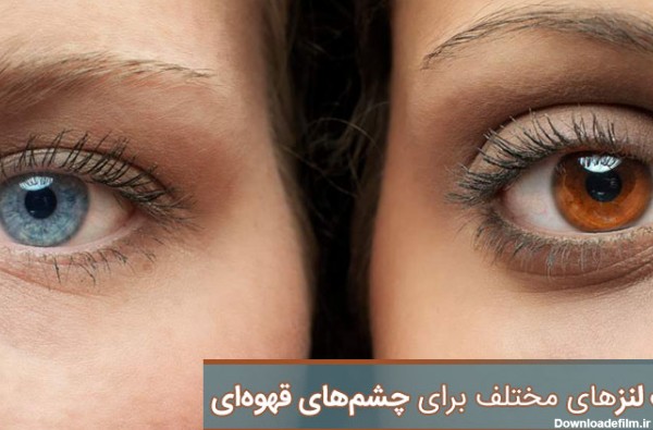 لنز چشم - لنزهای رنگی مناسب برای چشم قهوه ای - زیبامون