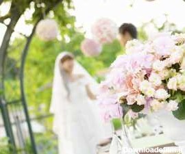 عکس عروس و داماد ایرانی ژست باغ و آتلیه - نوعروس