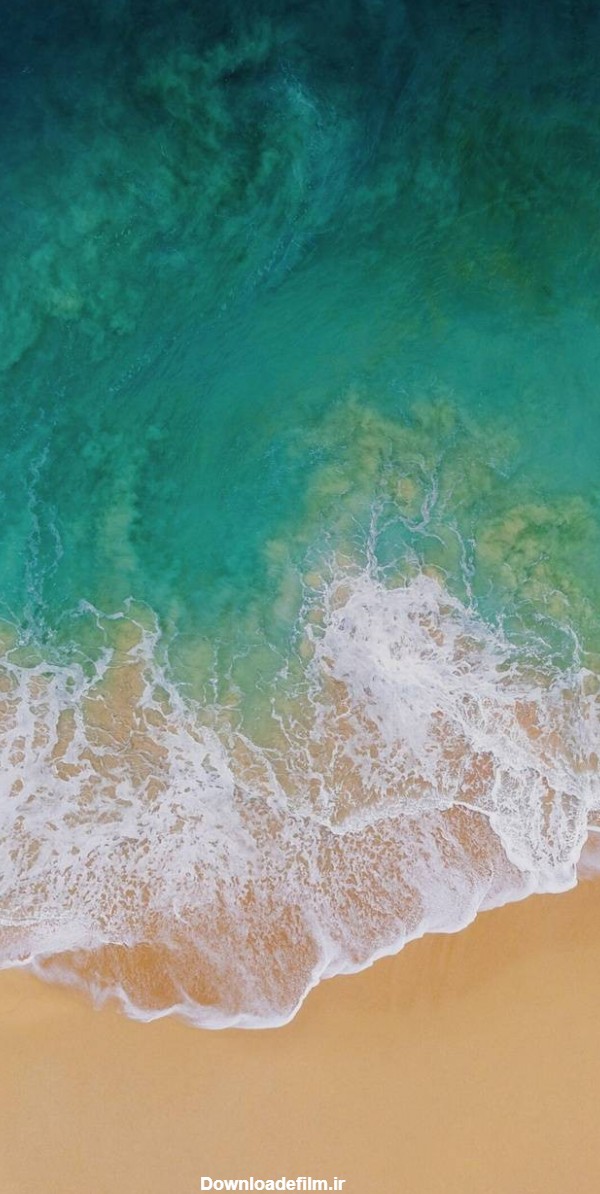 عکس زمینه ساحل دریا iOS 11 پس زمینه