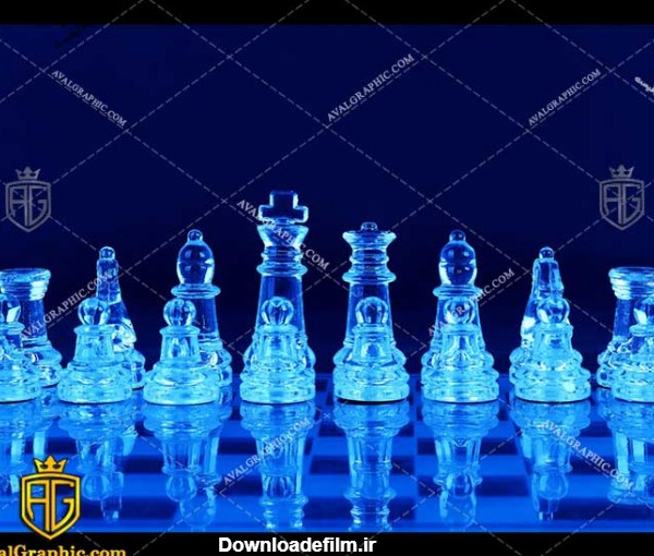 عکس با کیفیت مهره کریستالی مناسب برای طراحی و چاپ - عکس شطرنج - تصویر شطرنج - شاتر استوک شطرنج - شاتراستوک شطرنج