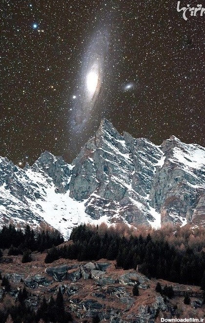 تصاویر باورنکردنی از کهکشان آندرومدا در آسمان سوئیس