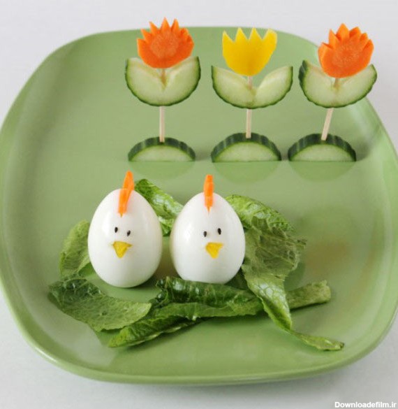 تزیین تخم مرغ + زیباترین و خلاقانه ترین ایده ها مناسب برای صبحانه ...