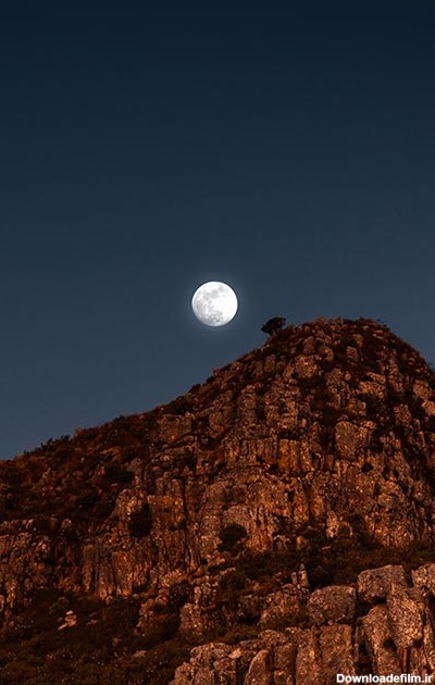 پکیج 10 عددی تصویر زمینه با کیفیت HD و زیبای ماه در آسمان برای ...