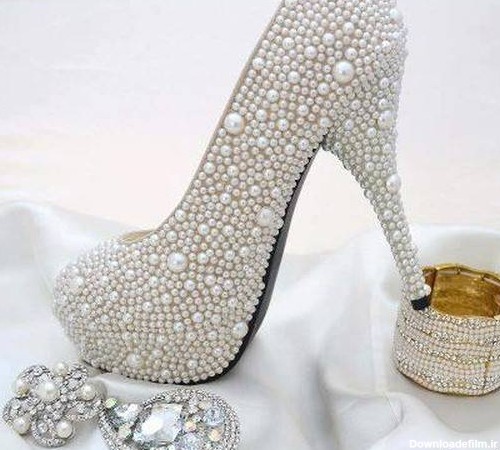 کفش عروس|مدلهای شیک و جدید کفش پاشنه بلند عروس - لباس ترک