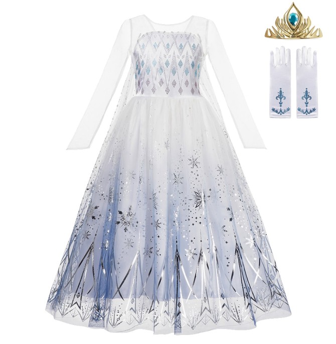 لباس پرنسسی دخترانه السا 2 – ینزو: خرید مستقیم از کارخانه