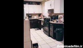 تست قدرت بینایی با گربه در آشپزخانه