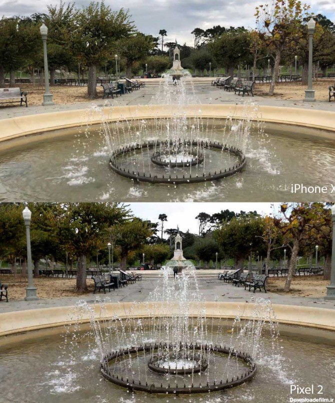مقایسه دوربین آیفون X با گوگل پیکسل 2 - بلاگ سایمان دیجیتال