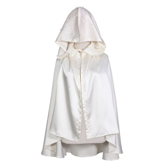 قیمت و خرید شنل عروس جنس ساتن مدل مروارید کد 1077098