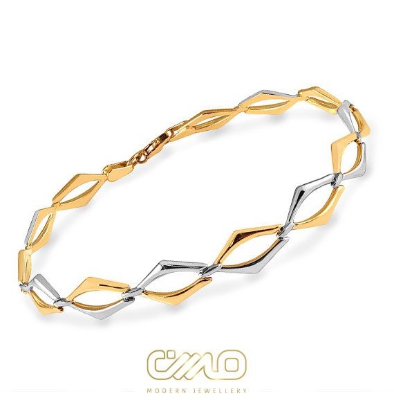 دستبند طلا طرح لوزی | دستبند طلا لوزی | دستبند طلا خاص