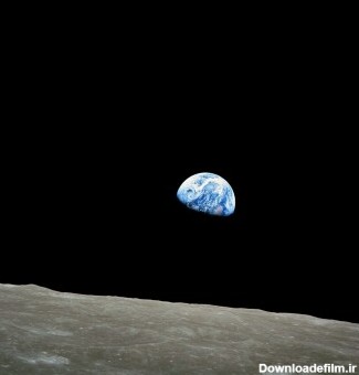 عکس زمینه نمای سیاره زمین از کره ماه