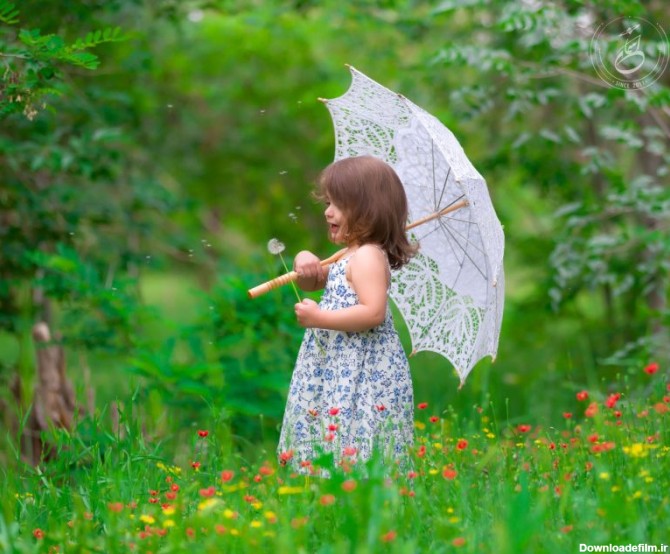 عکاسی از کودک در فضای باز و باغ