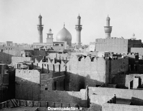 قدیمی‌ترین عکس از حرم امام حسین (ع) | مناره‌های حرم حضرت عباس را ببینید