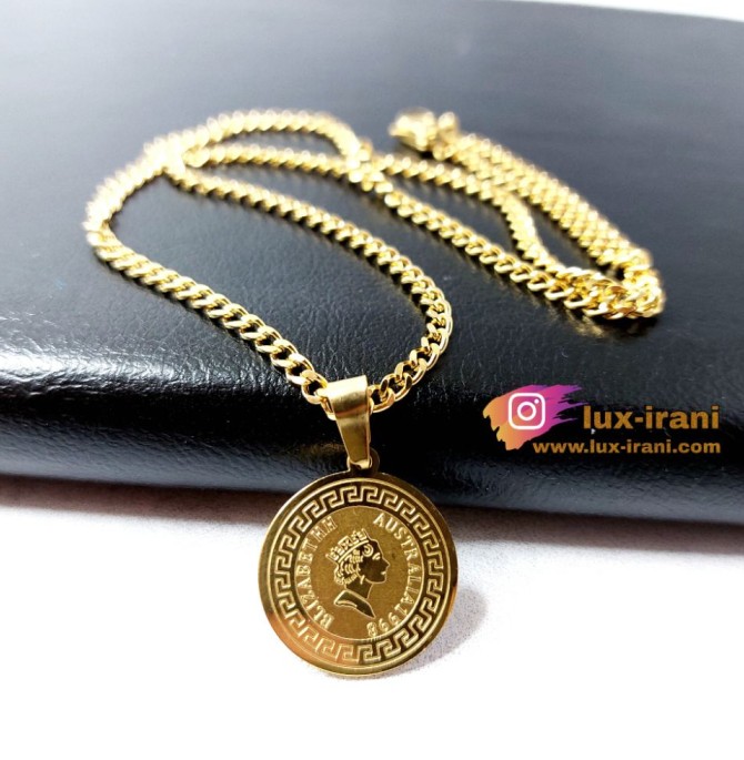 گردنبند سکه طلا الیزابت - فروشگاه لوکس ایرانی
