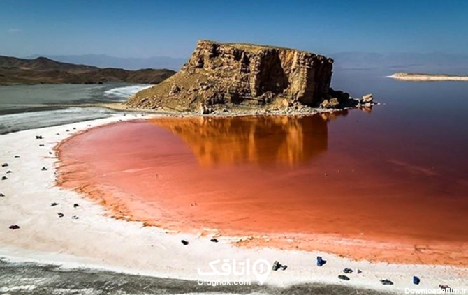 عکس دریاچه ارومیه قبل از خشک شدن